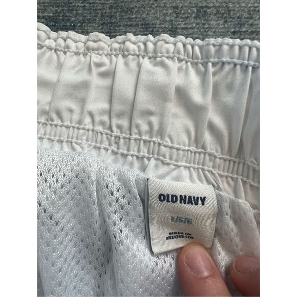 Old Navy Blue White Tropical Floral Print Swim Trunks Large - Picture 3 of 6